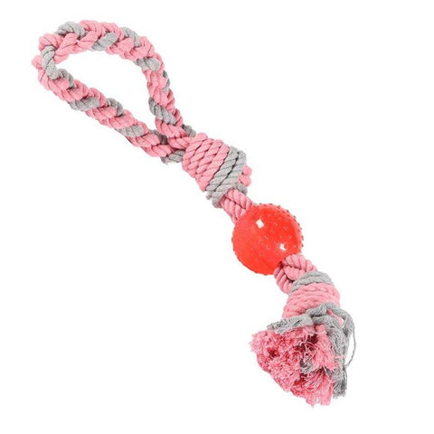 Happy Pet Ball and Rope Tugger - Lucky Paws Boutique