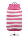 Pink and White Stripe Sweater - Lucky Paws Boutique